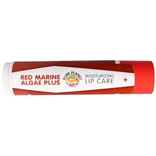 Red Marine Algae Plus Lip Care Vanilla Mint Pure Planet Products 0.15oz Lip Balm