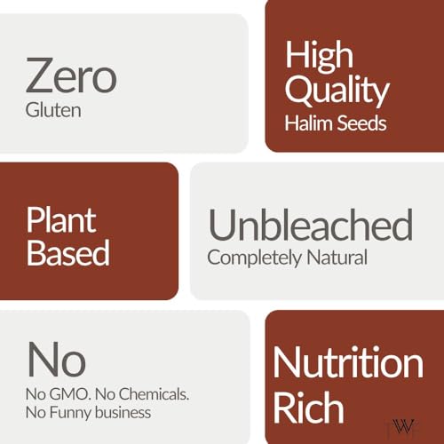 Image of TWF Halim Seeds | 400g | 100% Raw & Natural Seeds for Eating | Asaliya | Garden Cress | Aliv Seed | Naturally Gluten-Free | Unpolished & Additive-Free | High Fiber Seeds | Resealable Pack