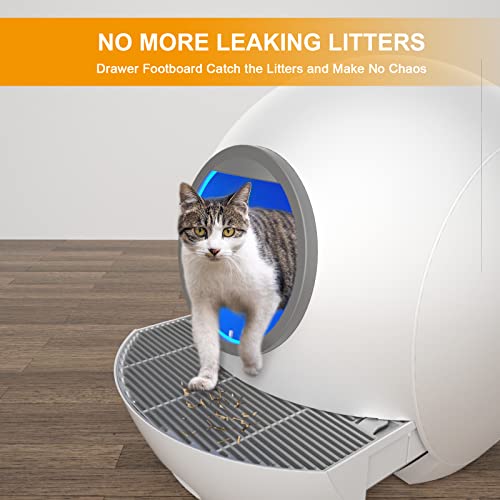 Hillpig SelfCleaning Cat Litter Box Extra Large Automatic Cat Litter Box with APP Control