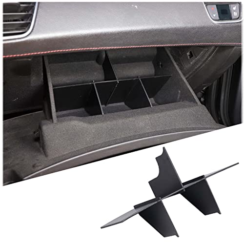 Qiosreui Glove Box Dividers Organizer for Chevrolet Corvette C7_2014-2019, Glove Box Organizer, Glove Box Organizer Tray, Insert Secondary Storage Box