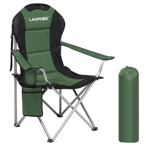 LARMNEE Campingstuhl Faltbar, klappbar, Campingsessel, Angelstuhl,...