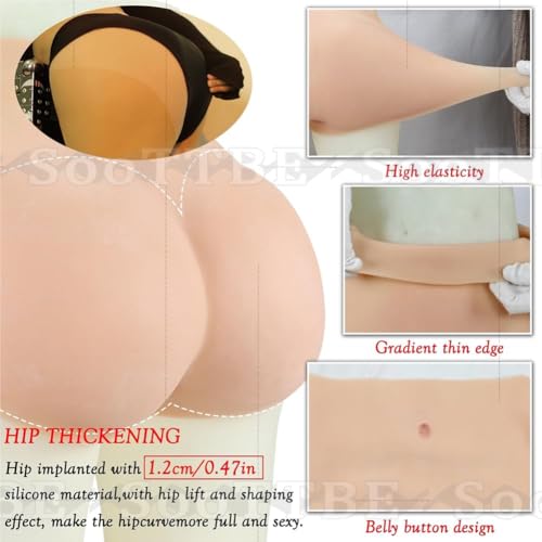 Culotte corporelle silicone masculine simulation réaliste de peau pour travesti de cosplay