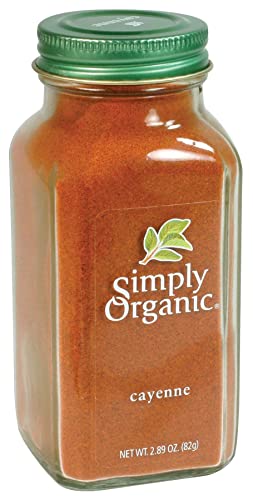 Image of Simply Organic Cayenne Pepper, 2.89 Ounce, Pure, Organic Cayenne Peppers, No GMO's, Kosher Certified (Pack of 2)