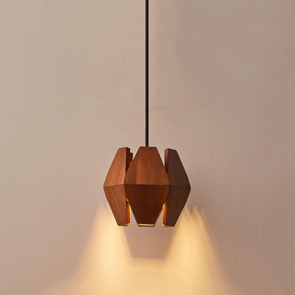 Lámpara colgante de madera para comedor rústico y cocinas estilo granja