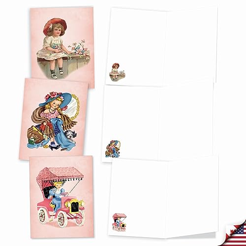Lot de boîtes de notes vierges 10x13 cm cartes correspondance vintage - 4