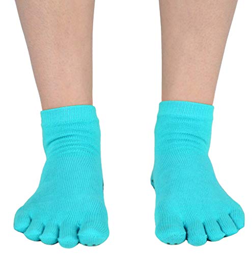 Image of Mato & Hash 5-Toe Exercise Barefoot Feel Yoga Socks With Full Grip