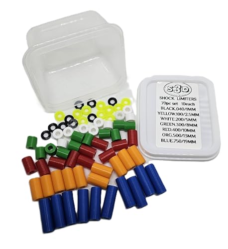 Mudboss RC Shock Internal Limiters (3mm Shock Shaft) (70pcs) 7 different colors