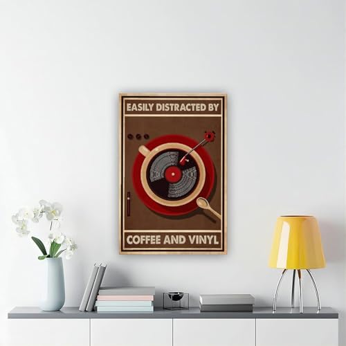 Impression sur toile rétro musicale grand format 50x75cm idée cadeau déco murale