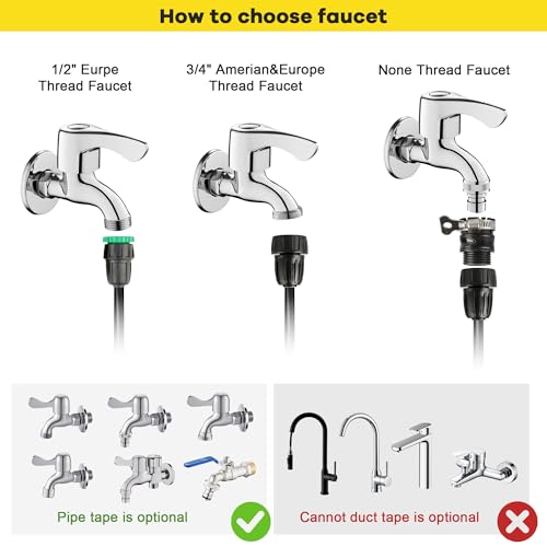 drip irrigation system kit for garden greenhouse amp patio  226ft garden watering system with 14 amp 12 tubing adjustable nozzles barbed fittings amp emitters  perfect for home small farms