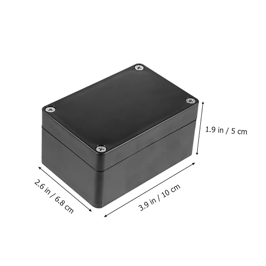 Caja de unión plástica para proyectos electrónicos 2 piezas miniatura 2