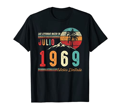 Las Leyendas Nacen en Julio 1969 53 cumpleaños Hombre Regalo Camiseta