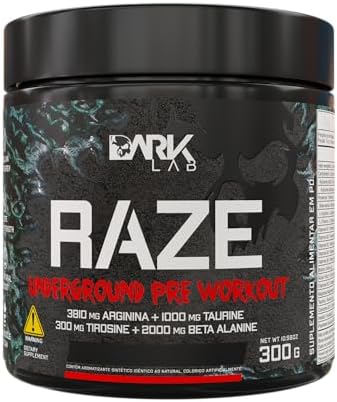 Pré-Treino Raze Underground Dark Lab, 300g, Pré-Treino, Melancia,...