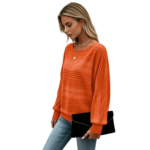 Image of Women's Batwing Tunic Tops, Long Sleeve Shirts Blouses, Business Casual Sweater for Office Work