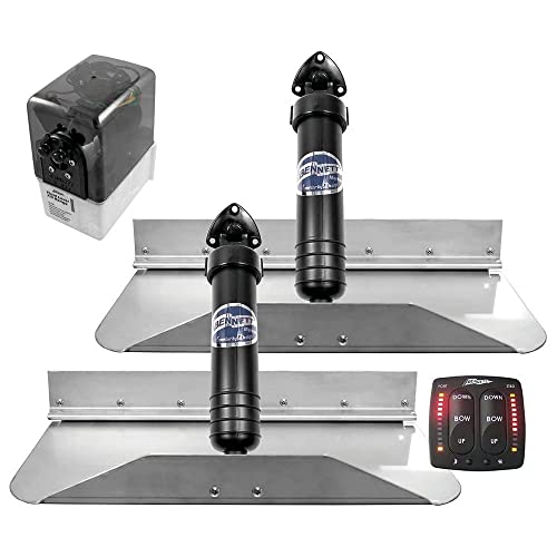Bennett Marine 6BT-50110-90-00 Standard (Classic) Hydraulic Trim Tab System with One Box Indication Unit - 18" x 12"