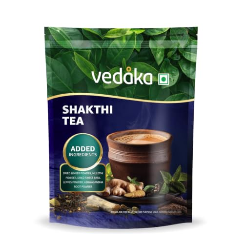 Image of Amazon Brand - Vedaka Shakthi Tea 1 Kg | Strong Assam Tea Powder | Bold Kadak Taste | No Artificial Flavours | Daily Use Chai