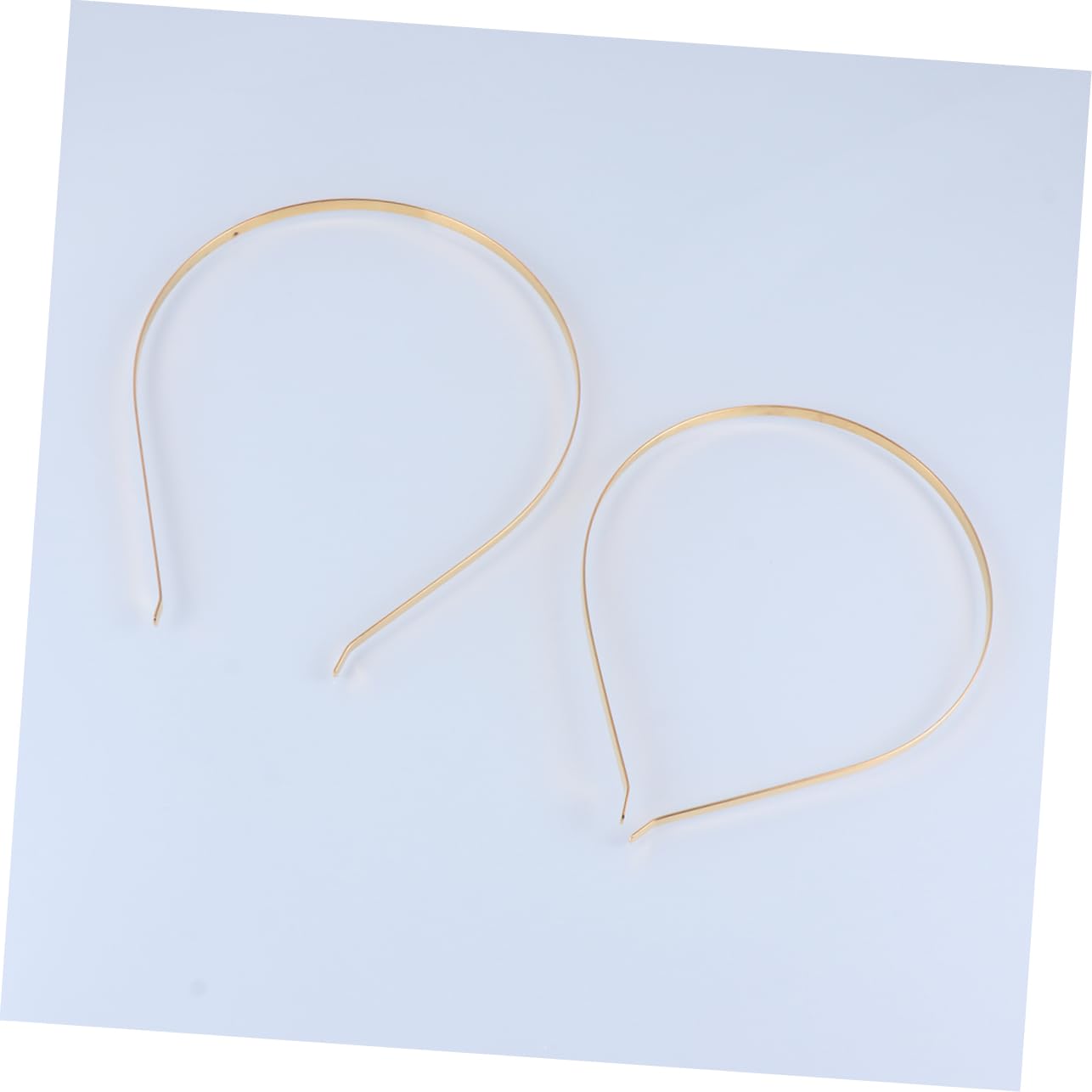 FRCOLOR 18 Piezas Bandas Para El Cabello De Las Mujeres Diadema De Oro Lazos De Pelo De Oro Diademas De Alambre De Bricolaje Aro De Pelo Metal Accesorios Para El Cabello Perder