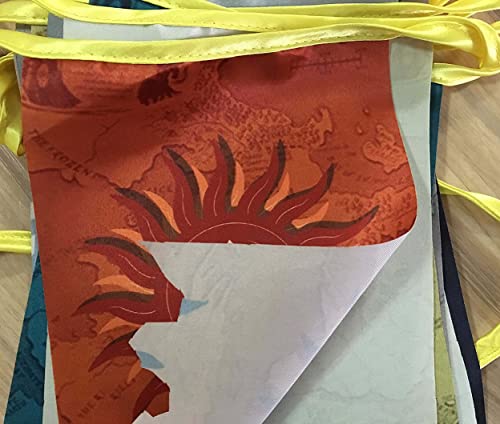 Birthday Gifts Game Flags Thrones Banners Poster For Birthday Party Classroom Garden Decor 5M 15Pcs #TOP3