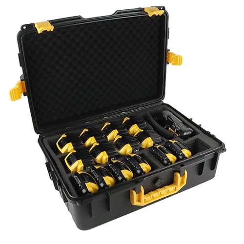 Storage Case for 8v/12v/18v/20v Dewalt Battery & Chargers Black(CASE ONLY)