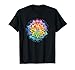 Lotus Blume Regenbogen Mandala Yoga Meditation Achtsamkeit T-Shirt