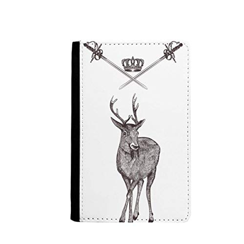 Porte-passeport épée d'élan baroque idée cadeau voyageur
