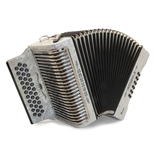 Hohner Corona II Xtreme Diatonic Accordion - Keys of G/C/F - Pearl White