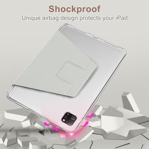 Miieadoo Case for iPad 10th Generation- Shockproof Pink Cover - Smart Auto Sleep/Wake - Complimentary Four Pen Caps- iPad 10th Gen 2022 Perfect for Students at Home/School - Image 2