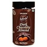 SELENITE Dark Chocolate Almond|Roasted California Almonds Nuts Coated with 52% Dark Chocolate|Anytime Snacks|Gift Hamper|Exotic & Delicious|Rich Cocoa|Pack of 1|150gram Jar