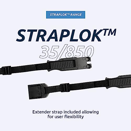 Squire Bike Locks STRAPLOK™ 35/850 Black: Tough and Lightweight Wearable Bike Lock with Multiple High Tensile Steel Cores - Image 4