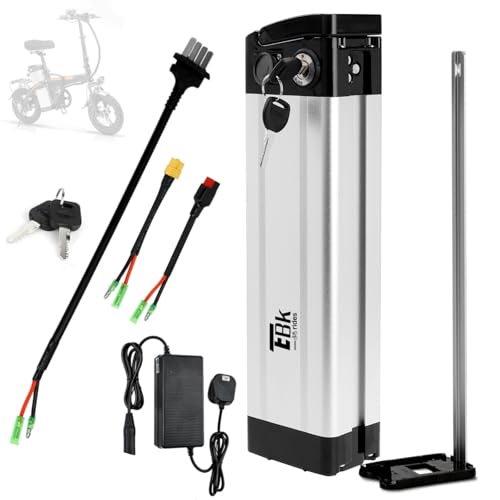 Ebkrides Batteria per Bici Elettrica con Caricabatteria - 48V 15Ah