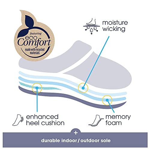 isotoner womens Memory Foam Heather Knit Jessie Hoodback Eco Comfort Slip-on2