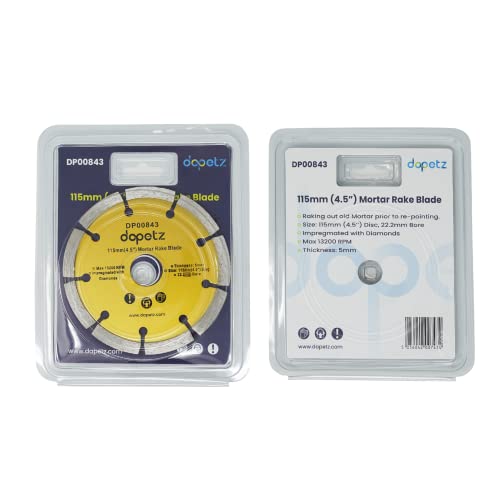 Dapetz ® Diamond Disc Mortar Raking Disc 115mm 4.5" Diamond Pointing Raker Disc Angle Grinder Blade Masonry Ideal for Grinding Crimped Mortar for Re-Pointing Work Mortar Raker 5 Dapetz ® Diamond Disc Mortar Raking Disc 115mm 4.5" Diamond Pointing Raker Disc Angle Grinder Blade Masonry Ideal for Grinding Crimped Mortar for Re-Pointing Work Mortar Raker - Image 5