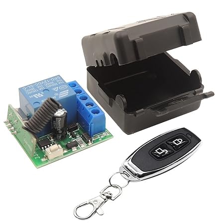 LUVIK 433Mhz Universal Wireless Remote Control with Fan/Water Motor/Door Lock-Unlock.. DC 12V 1CH RF Relay Receiver Module with RF Remote Control Switch (1 Remote and 1 Receiver) (B0D3J94FRS) Amazon Price History, Amazon Price Tracker