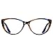 ANDWOOD Blue Light Blocking Glasses Women Bluelight Blocker Computer Cateye Clear Cat Eye Eyeglasses Frame Pattern