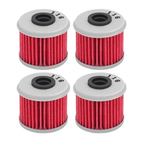 Filtre à huile pour CRF250X et TRX450R, pack de 4 pièces pour entretien mécanique moto