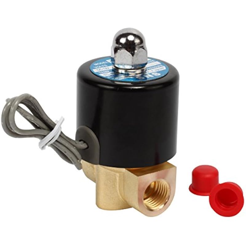 SNS 1/4NPT DC12V Brass Electric Solenoid Valve Normally Closed Water, Air, Diesel 2W025-N08/DC12V 1/4''NPT DC12V