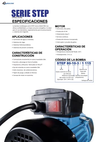 Bomba centrífuga 3/4 hp 11 Imagen adicional