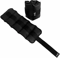 Caneleira de Peso 5kg Muvin – Tornozeleira – Ajustável – Academia – Treino – Exercício – Fitness – Musculação – Fortalecimento e Tonificação dos Membros Inferiores – Resistente - Par