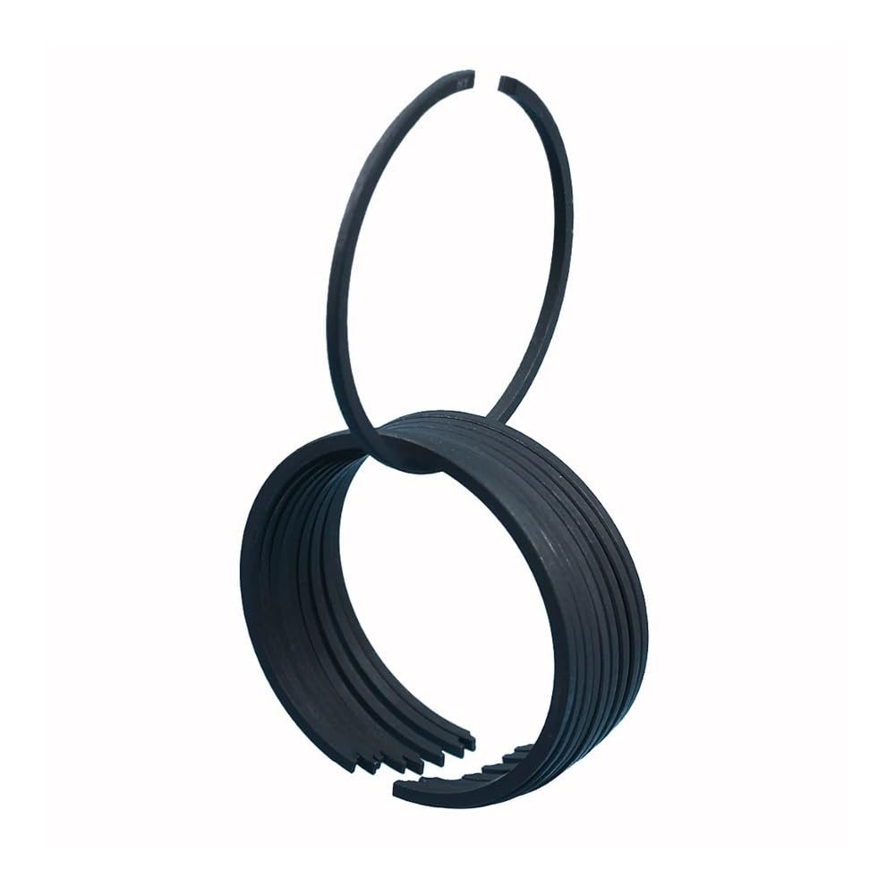 6Pcslot Piston Rings 45mm 46mm x 1.5mm for 51 55 Rancher 257 357 357XP 359 257 51 55 Rancher EU1 Chainsaw 503289014 Replacement Parts(Husqvarna 55 46mm)