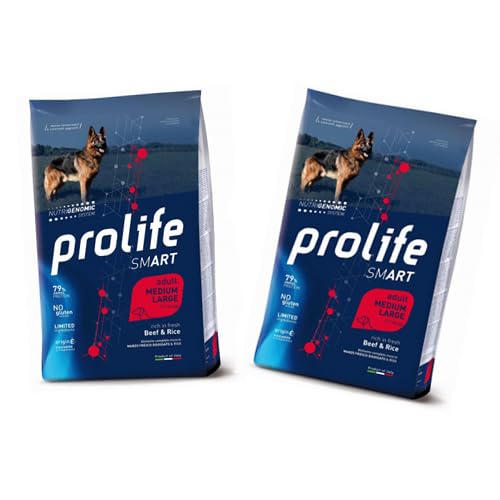 Offerta DUE SACCHI - Prolife Smart Manzo Fresco E Riso Adult Medium/Large 12 kg