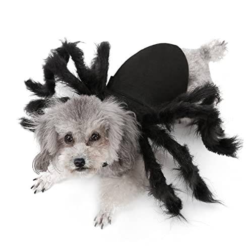 Disfraz para perro Milisten araña negro tamaño M
