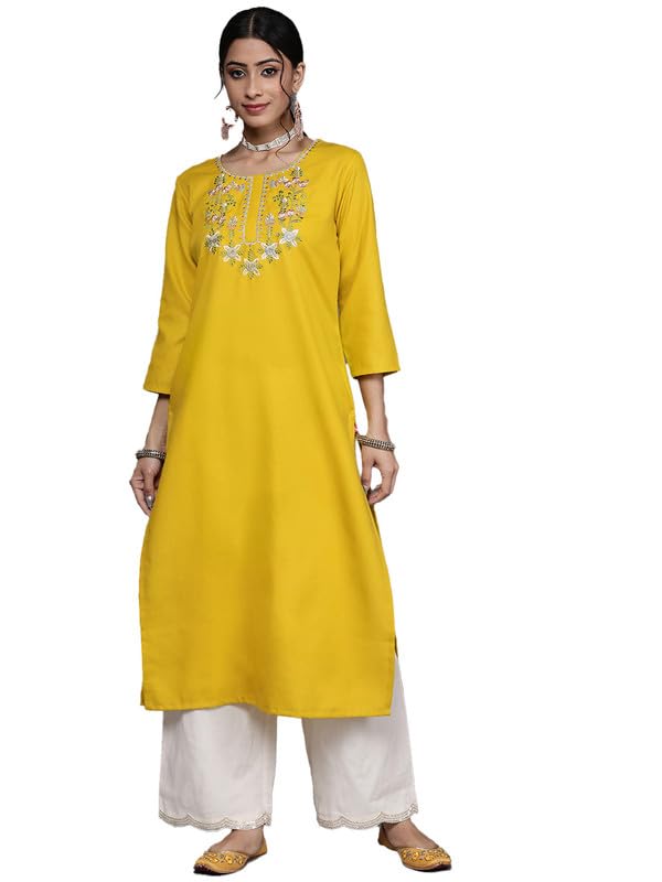 Kurta Varanga femme moutarde XL pour un vêtement ample et fluide