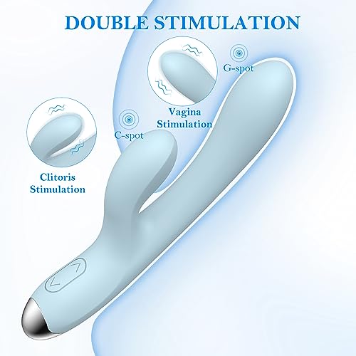 G Spot Vibrator Women Sex Toys, Xtoy King Rabbit Vibrator with 10 Powerful Vibrations Dual Motor Stimulator Rechargeable Vibrating Massager for Vagina Clitoris G-spot Stimulation - Thumbnail 3