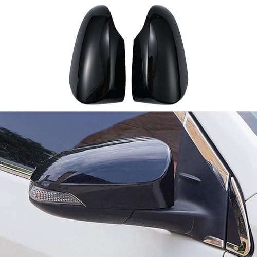 JSCARLIFE 2012-2020 T-oyota Yaris ABS Mirror Covers | Direct - Fit Side Mirror Caps, Effortless Clip - On Install (Black)