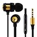 Earbuds with Microphone,Tangle Free Flat Cord Stereo in Ear Headphones with Mic Bass Wired in Ear Earphones for iPhone,iPad,iPod,Samsung Galaxy,Tablets,Android