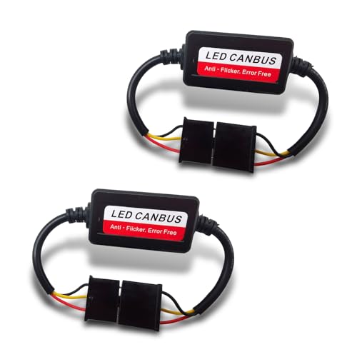 2 PCS H4/9003 LED Light Bulb Decoder Anti Flicker miniatura 1