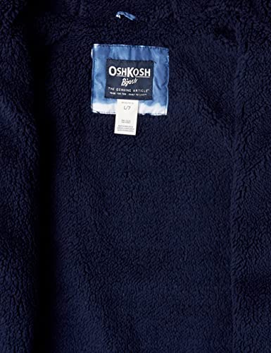 OshKosh B'Gosh boys Midweight Fleece Lined Windbreaker Transitional Jacket, Blue, 7 US4