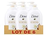 fácil de usar Dove Soin des Mains Savon Lavant Antibactérien Beurre de Karité & Vanille, Pour des mains douces et hydratées (Lot de 6x250ml)