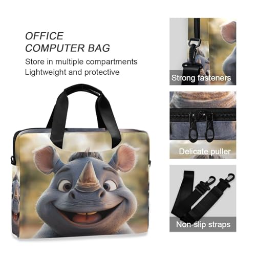 Maletín portátil con cremallera para laptop 15.6" miniatura 5