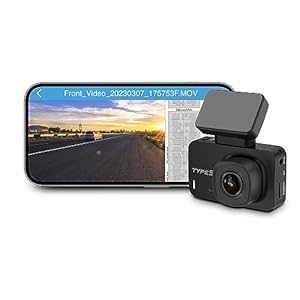 Type S S403 Dash Cam | 4K UHD at 60FPS | Wide-Angle Lens with WDR | 24-Hour Parking Surveillance | Smart G-Sensor & Expandable Storage up to 256GB | Wi-Fi & App Integration