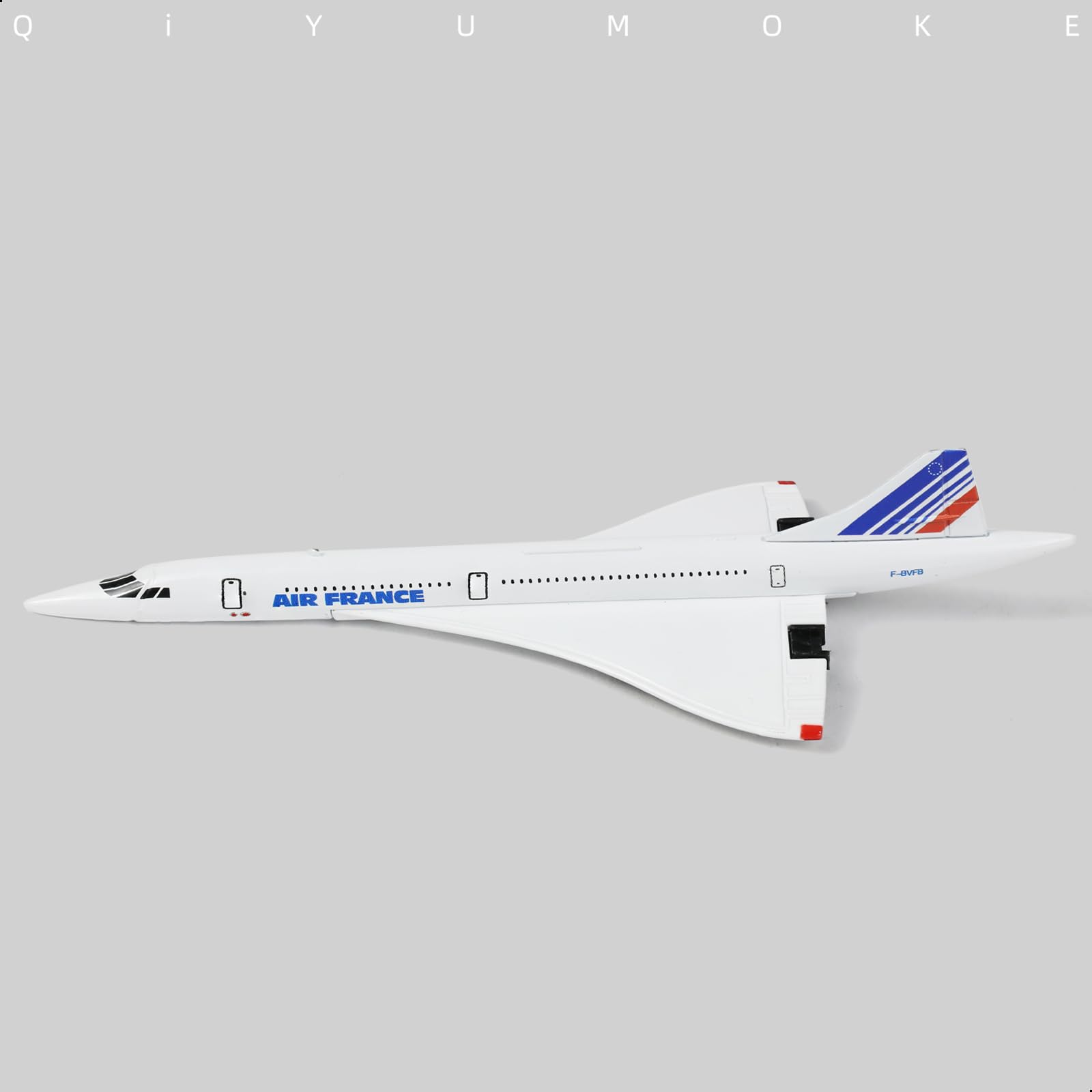 NUOTIE Concorde Air France - Modellino di aeroplano pressofuso da esposizione o regalo